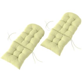 Outdoor Adirondack Chair Cushions Set of 2, Tufted High Back Patio Chair Cushions, Adirondack Cushions with Ties