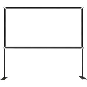 VEVOR Outdoor Movie Screen with Stand, 90" Portable Movie Screen, 16:9 HD Wide Angle Outdoor Projector Screen, Front & Rear Projection