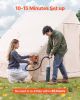 VEVOR Inflatable Tents for Camping, 4-6 Person Easy Setup Blow up Tent with Hand Pump