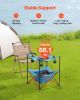 Folding Portable Camping Table Oxford Outdoor Picnic Square Table 4 Cup Holders