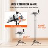 VEVOR Projector Stand, Laptop Stand Tripod Adjustable Height from 26.97 to 63 in, Portable Projector Tripod Stand with Tray & Gooseneck Phone Holder