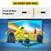 VEVOR Outdoor Movie Screen with Stand, 90" Portable Movie Screen, 16:9 HD Wide Angle Outdoor Projector Screen, Front & Rear Projection