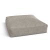 Jaxx Brio Large Décor Floor Pillow / Meditation Yoga Cushion, Plush Microvelvet, Dove Grey
