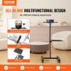VEVOR Projector Stand with Wheels, Projector Floor Stand Adjustable Height from 22.8 to 57.3 in, Projector Mount with 2 Trays