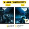 Portable Projector Screen with Stand, Outdoor Movie Screen, 70 Inch 16:9, Light-Weight, Mobile and Compact, Easy Setup and Carrying, Projection Screen