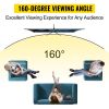 VEVOR Tripod Projector Screen with Stand 60 inch 16:9 4K HD Projection Screen Stand Wrinkle-Free Height Adjustable Portable Screen for Projector Indoo