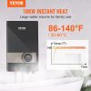 VEVOR Instant Water Heater, 18kw Electric Tankless Water Boiler, Digital Temperature Display & Easy Installation & 24-Hour Water Supply