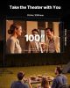 VEVOR Projector Screen with Stand, 100 Inch 160° Wide Angle Indoor Outdoor Projection Screen