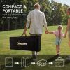 Reversible Outdoor Rug with Carry Bag, 9' x 12' Waterproof Rug, Portable RV Camping Carpet for Backyard