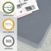 4'' Adult Tri-Fold Memory Foam Mattress, Blue, Narrow Twin
