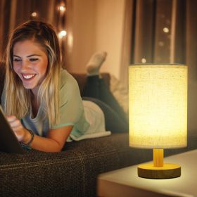 Warm White Bedside Lamp USB Plug Modern Bedroom Lamp (Option: Warm White)